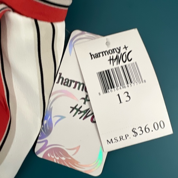 Harmony & Havoc ( NWT ) Multi Color Pants  - Size 13 - Picture 9 of 10